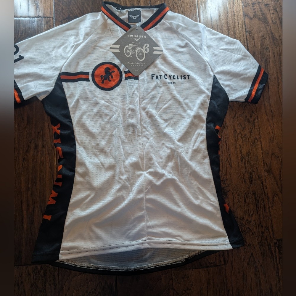 Twin Six Cycling Jersey Fat Cyclist Branded